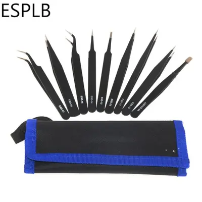 Image de Pincettes ESD Antistatiques - Précision Industrielle