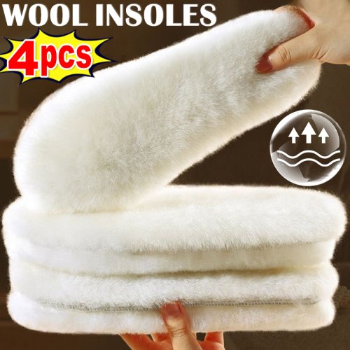 Image de Semelles Chaudes en Laine Naturelle pour Enfants