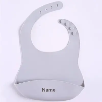 Image de Bavoir Silicone Personnalisé - Anti-Bave Facile à Nettoyer