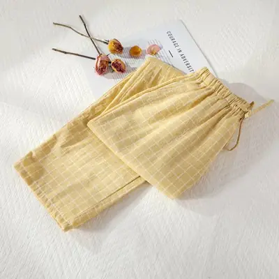 Image de Pyjama Femme Coton Double Gaze - Confort Été & Printemps