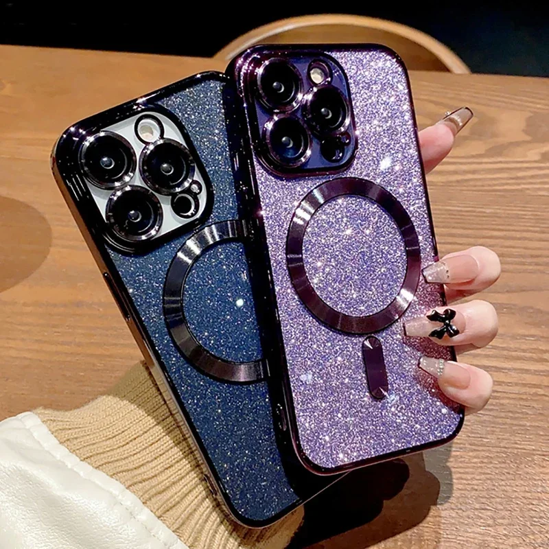 Afbeelding van Luxe Glitter Case met MagSafe voor iPhone