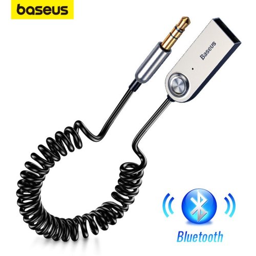 Afbeelding van Baseus BA01 Bluetooth 5.0 Audio Ontvanger met AUX Kabel en USB voor Auto, 3.5mm Jack, Draadloze Muziekstreaming naar Luidspreker en Autoradio