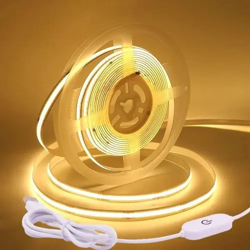 Image de Bande LED USB 1m/5m - Éclairage Tactile RGB pour Miroir, TV, Cuisine