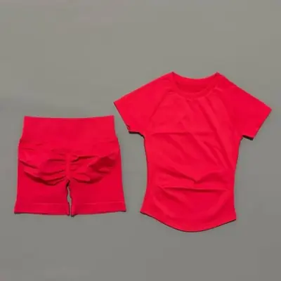 Image de Ensemble Fitness 2 Pièces Sans Couture pour Femmes