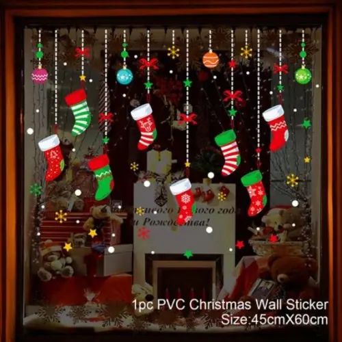 Image de Autocollants de Noël Muraux - Décoration festive pour fenêtre