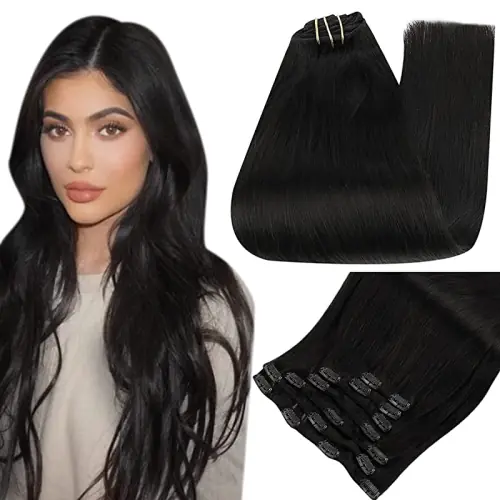 Image de Extensions Cheveux Humains Pleine Brillance - 7 Pièces