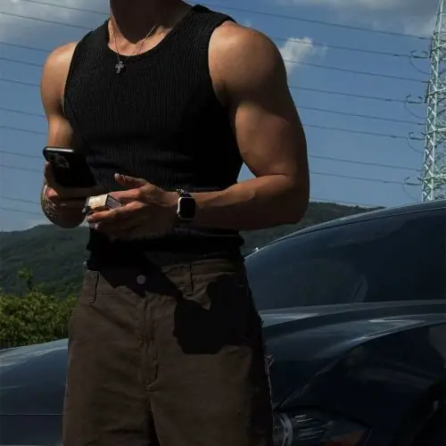Image de Gilet Amincissant Homme - Style Américain Élastique