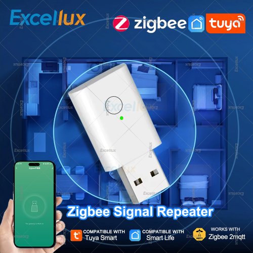 Bild von Zigbee 3.0 Signal-Repeater USB-Verstärker und -Extender für Tuya Zigbee Gateway Hub – Smart Home Geräte Automatisierung mit Z2MQTT Unterstützung