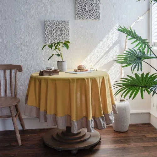 Giallo beige volant