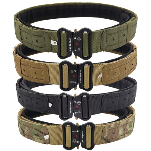 Image of New Tactical 2 inch Combat Belt Quick Release Buckle Belt Molle System Airsoft Hunting Mens Belt Durable Outdoor Belt