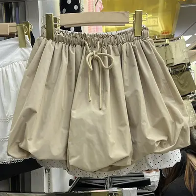 Image de Jupe Trapèze Vintage à Lacets Taille Haute
