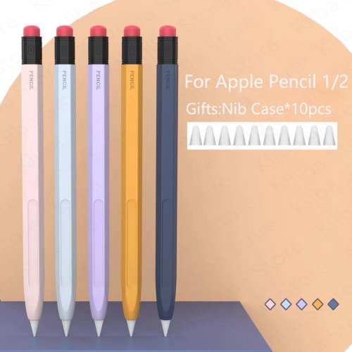 Afbeelding van Beschermhoes voor Apple Pencil Pro 2 & 1 – Stylus Cover met Pasvorm voor iPad Tablet, Touch Pen Hoesje met Extra Bescherming voor Potlood 1 & 2