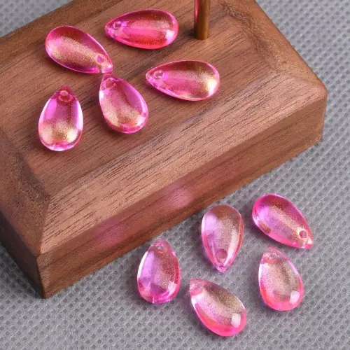 Image de Pendentifs Cristal Larme 15x8mm - Lot de 10 pour Bijoux DIY