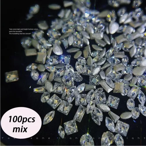Mezcla transparente 100pcs