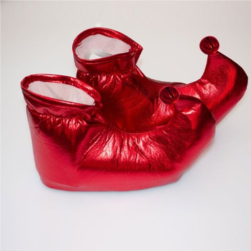 Afbeelding van Metallic Kleur Clown Overschoenen - Elfenschoenen voor Kerstkostuum, Halloween en Cosplay voor Volwassenen