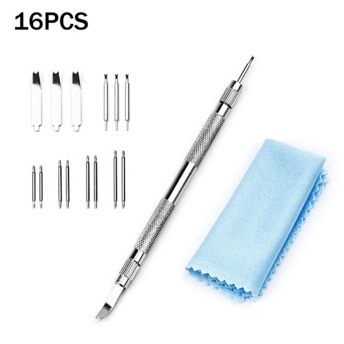 Image of 16-Piece Watch Band Spring Bar Replacement Set with Removal Tool – Precision Pine Needle Pins for Easy Strap Repair and Maintenance