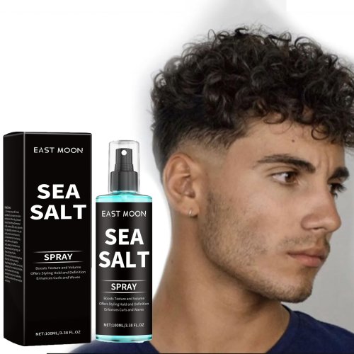 Immagine di Sale marino Spray per lo styling dei capelli Riccioli pigri che definiscono Migliorare l'addensare Tenuta forte Olio nutriente per capelli ondulati naturali soffici non grassi