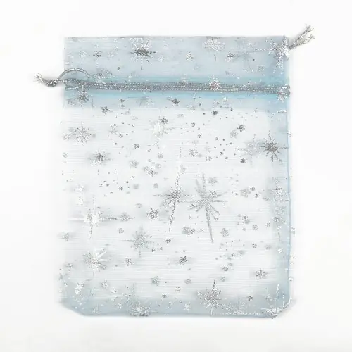 Image de Sacs Cadeaux Étoilés Organza - Lot de 50