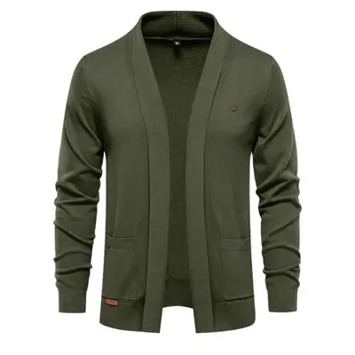 Image de Cardigan Homme Coton Col Rabattu Hiver 2023