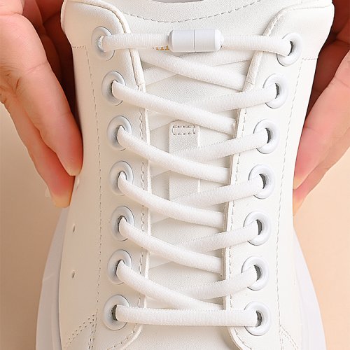 Image de Lacets Élastiques Rapides pour Chaussures - Sans Nœud, Pour Enfants & Adultes