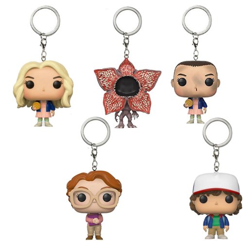 Immagine di Action Figure Eleven di Stranger Things con Portachiavi in Vinile - Collezione Barb Dustin Demogorgon