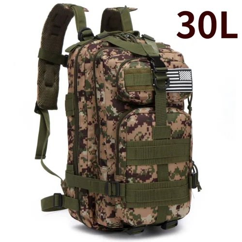 Taktischer Rucksack 30L/50L aus 1000D Nylon, wasserdicht, für Trekking, Angeln, Jagen, Outdoor-Aktivitäten, Camping und Wandern