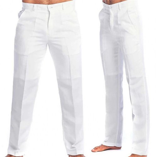 Imagen de Pantalones de Lino para Hombre - Estilo Casual Elegante