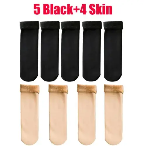 9Pairs-5Black 4Skin