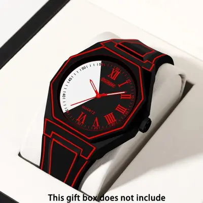 Image de Montre Quartz Unisexe Style Preppy avec Date