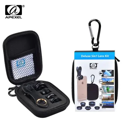 Image de Kit Objectifs Photo 5-en-1 pour Smartphone