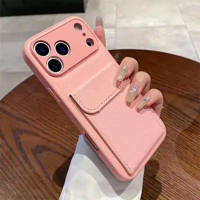 Image de Étui Portefeuille en Cuir pour iPhone - Protection Anti-Choc
