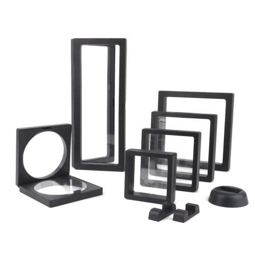 Afbeelding van Stijlvolle Zwarte 3D Drijvende Sieraden Display Doos