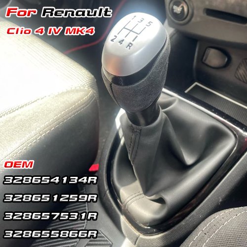 Imagen de Palanca de Cambio Manual de 5 y 6 Velocidades para Renault Clio IV MK4 - Accesorio Interior de Repuesto de Alta Calidad