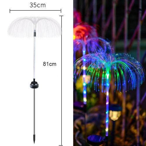 Imagen de Luces LED solares de medusas para jardín, impermeables, para exteriores, patio, balcón, camino, césp...