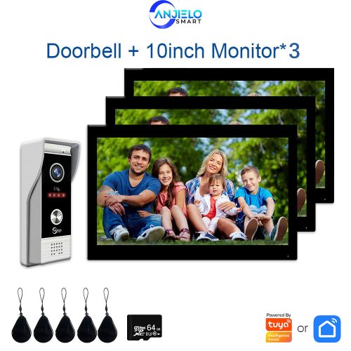 Image de Interphone Vidéo 1080p WiFi - Contrôle d'Accès RFID & Tuya