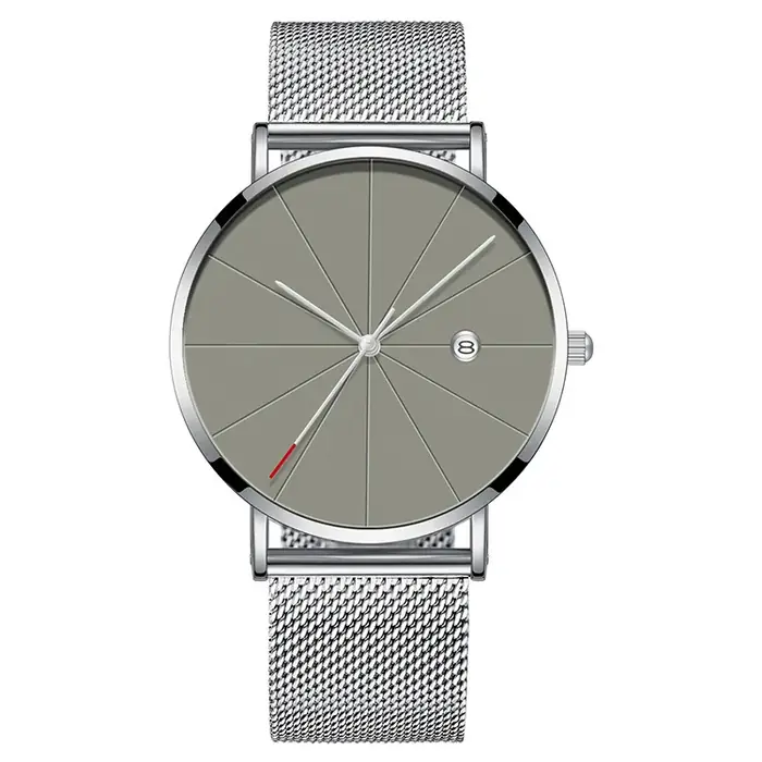 Image de Montre Homme Luxe Ultra Fine Or & Acier Inoxydable