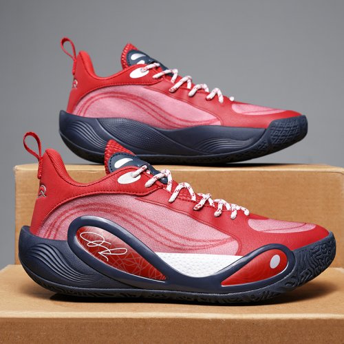 Immagine di Scarpe da basket unisex Scarpe sportive estive alla moda traspiranti in mesh di alta qualità Scarpe da basket per adolescenti ammortizzanti
