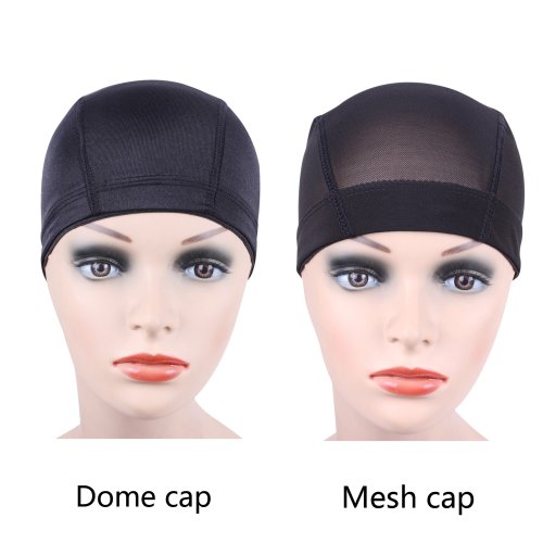 Imagen de 5 unids/lote gorros de cúpula gorros de malla gorros de peluca para hacer pelucas gorros tejidos redes para el cabello nailon elástico redes para el cabello de malla transpirable