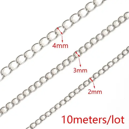 Image de Chaîne Acier Inoxydable 10m - DIY Bijoux