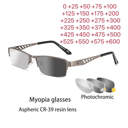 Imagen de Gafas Fotocromáticas con Lentes para Miopía - Estilo y Visión Perfecta