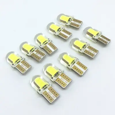 Image de Ampoules LED T10 Blanc Froid - 10 Pièces pour Plaque & Feux de Position