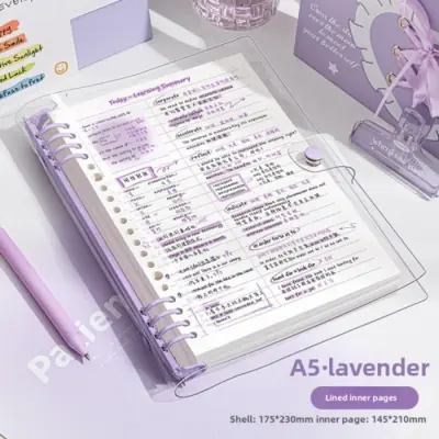Image de Cahier A5 Transparent 120 Pages - Bloc-Notes Scolaire