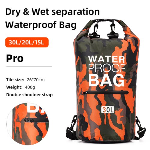 30L and 15L Waterproof Dry Bags with Wet Separation Pocket Backpack – Ideal for Kayaking, Boating, Swimming, and Outdoor Adventures