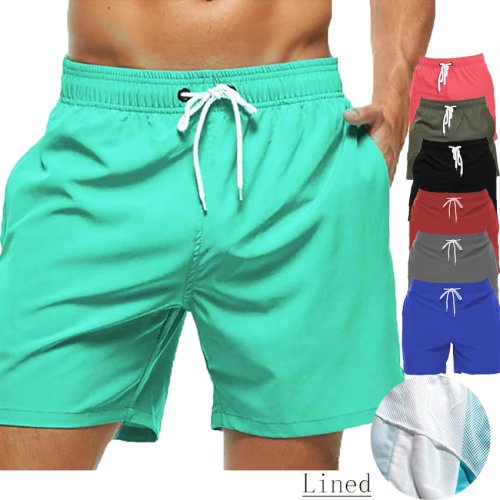 Afbeelding van Herenzwembroek met Meshvoering – Ademende Strandshorts met Elastische Taille voor Casual Streetwear