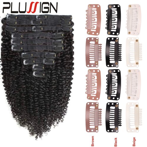 Image de Pince à Perruque U Métallique 9 Dents - 10 pcs