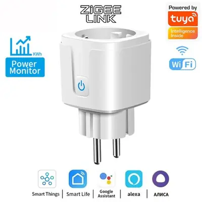Image de Prise Intelligente WiFi & Zigbee - Contrôle Vocal et Surveillance Énergie