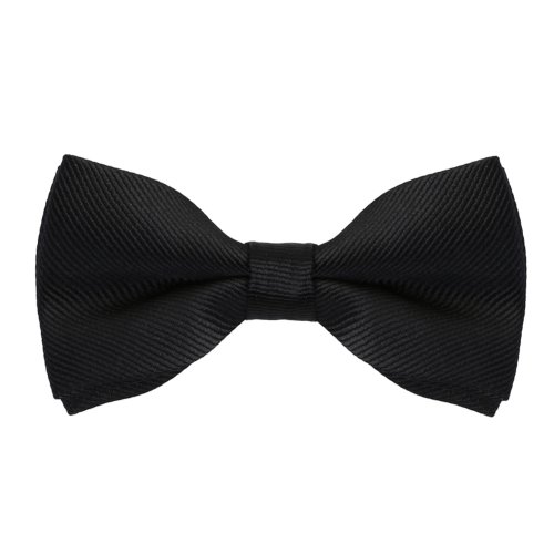 Imagen de HUISHI pajaritas para hombres raya sólida negro perla pajarita blanca elegante hombre negocios accesorios de fiesta de boda lazo de mariposa