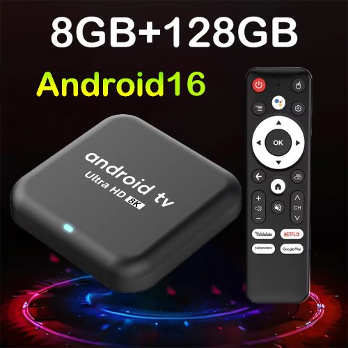 Zdjęcie Q18 Smart TV Box RK3518 Quad Core Cortex A53 Obsługa wideo 8K 8GB128GB Wifi6 Netflix Google Assistant Odtwarzacz multimedialny Set Top Box