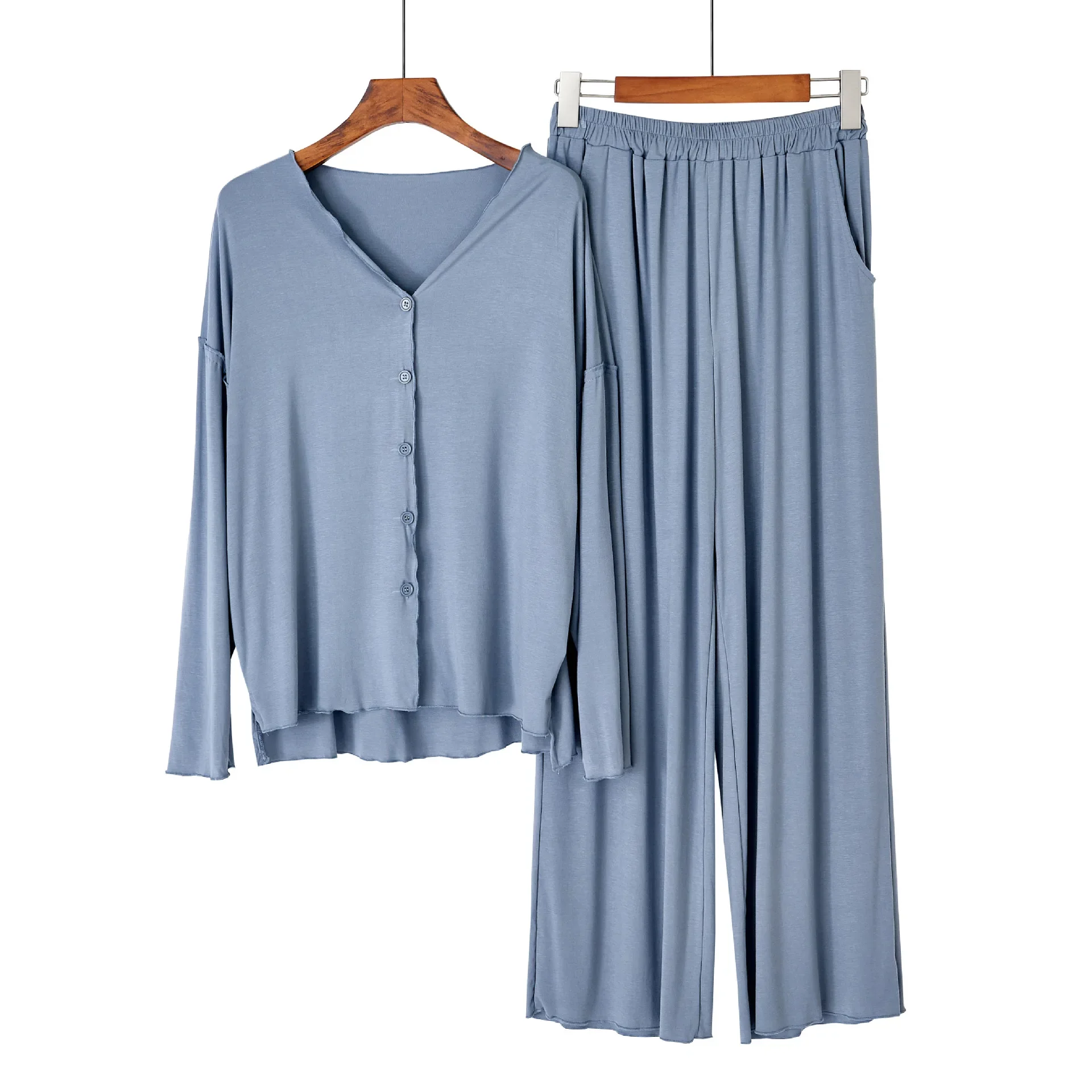 Immagine di Pigiama Giapponese in Cotone Donna - Stile Moderno Primavera/Autunno