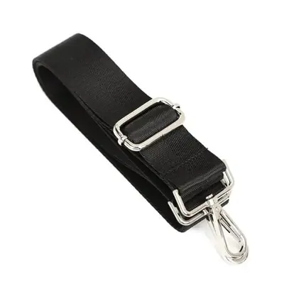 Image de Sangle Bandoulière Nylon Noire Réglable - Remplacement Universel